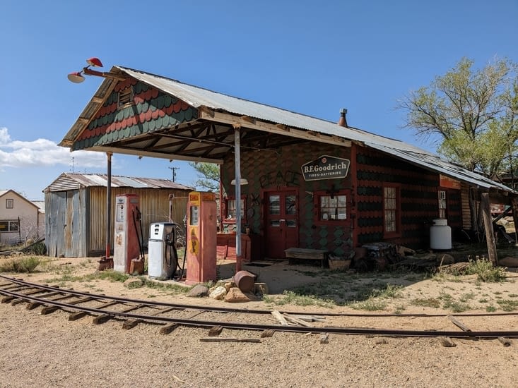 Une ancienne station essence