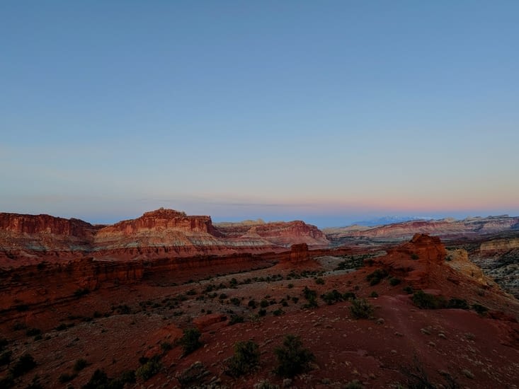 Le soleil s'est couché