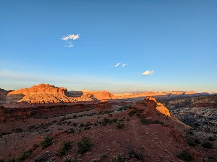 Le soleil se couche tranquillement