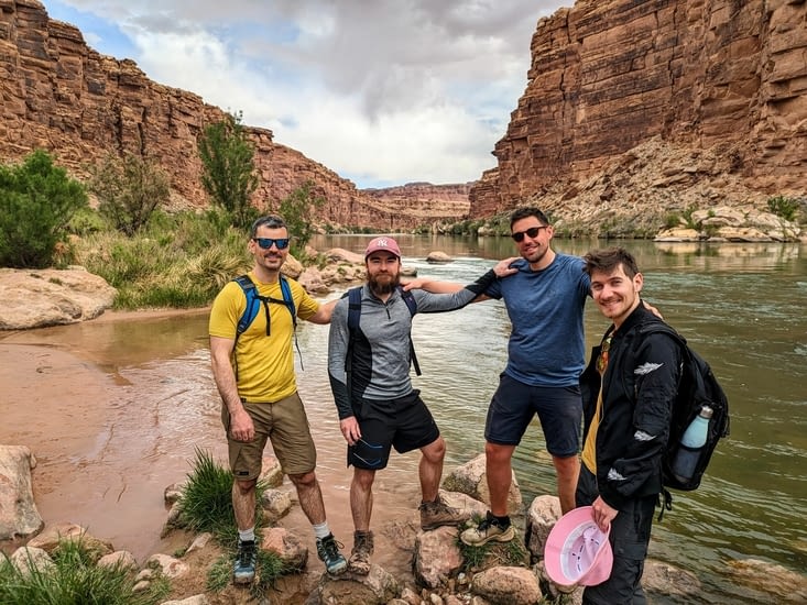 Un groupe très sympa nous a proposé de nous prendre en photo