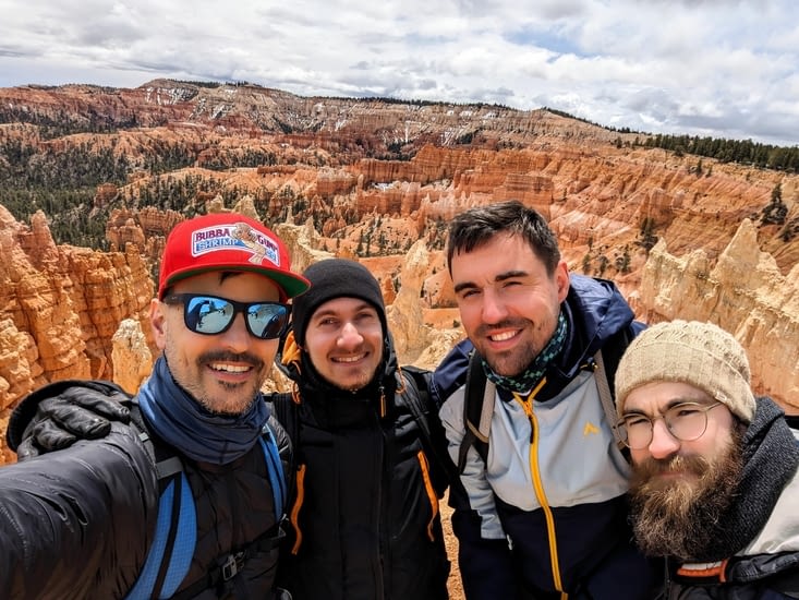 Petit selfie au départ !