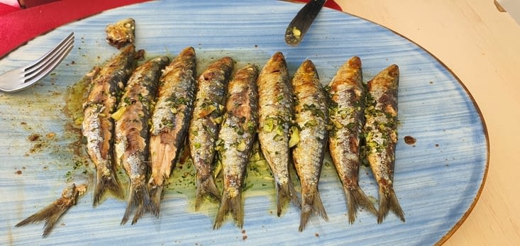 Les sardines grillées