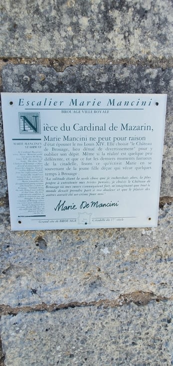 Escalier Marie Mancini - explication