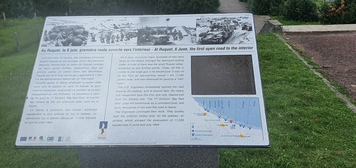 Omaha beach - Mémorial "Second Infantry Division WN65 et Blockhaus WN65 - 3