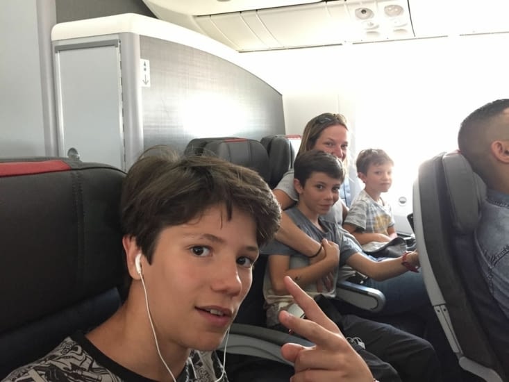 Découverte de l'avion et de ses 300 films !