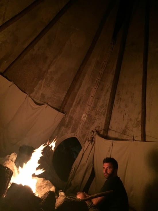 Grand chef indien, gardien du feu