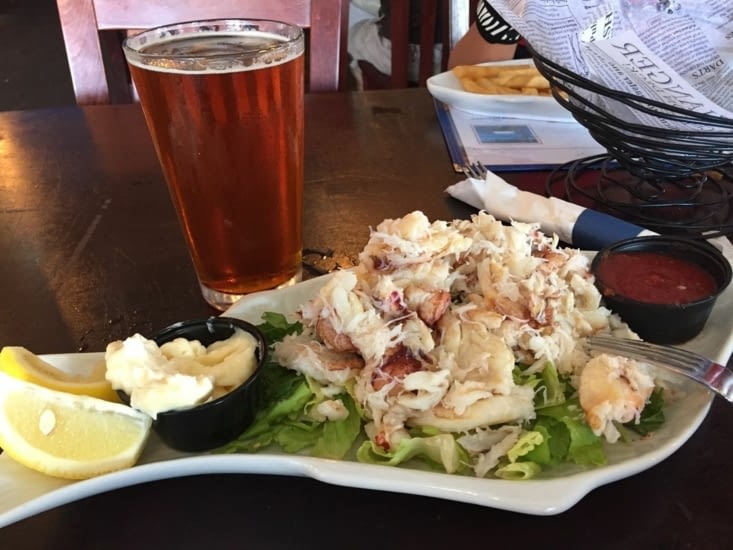 Crabe à l'américaine, portions toujours très généreuses!