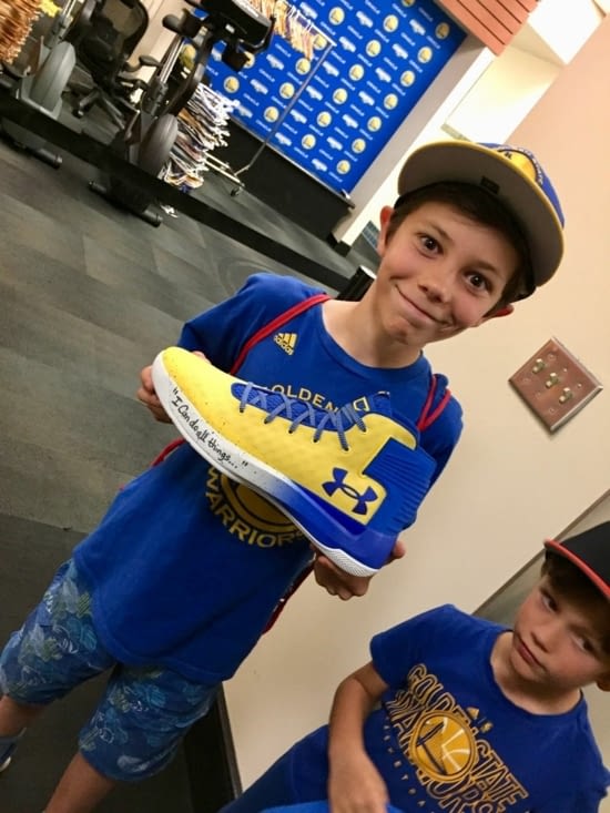 La chaussure de Stephen Curry pendant les phases finales 2017 !