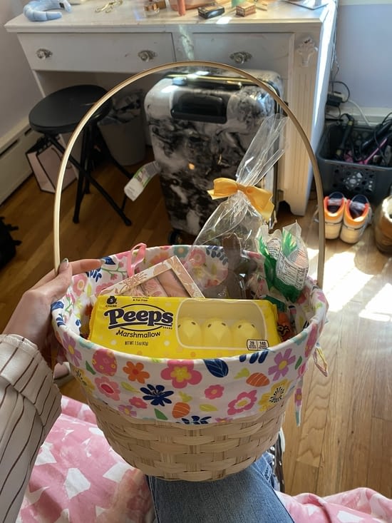 My cute little Easter bucket !! (the peeps are a MUST HAVE)