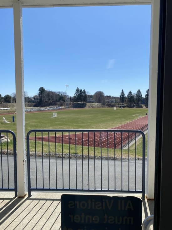 here’s a glimpse of the pitch and the running tracks