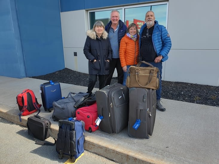 Le groupe à l'arrivée