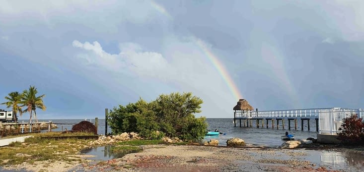 Le coin trouvé au bord de l'eau pour la nuit