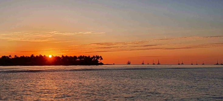 Coucher du soleil le plus au sud des USA