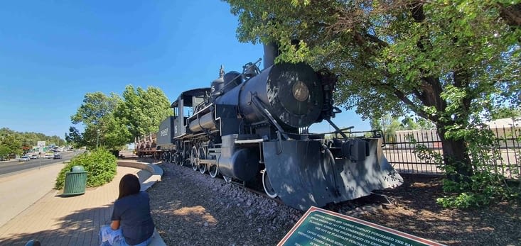 la vieille locomotive de Flagstaff