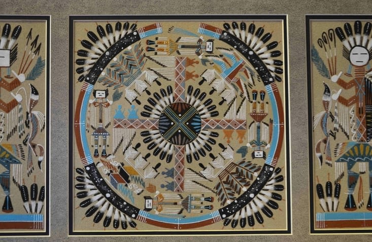 Le "Sandpainting" un art pratiqué par les Navajos