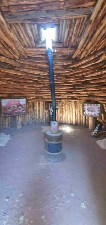 A l'intérieur du hogan