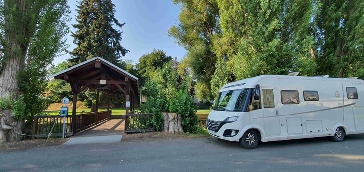 Nuit près d'un parc à Davenport