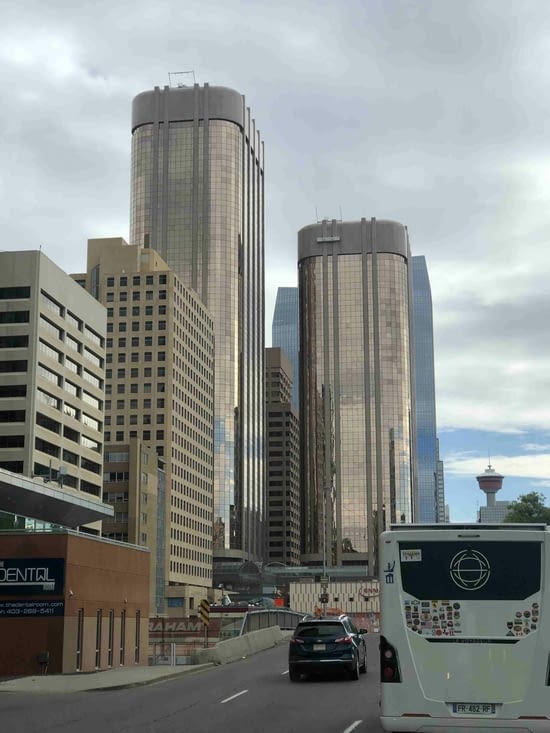 Des buildings dorés...