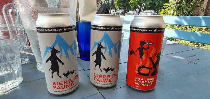 La bière locale est très originale, elle vient de la "brasserie dépareillée"