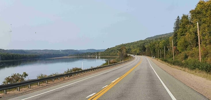 La route magnifique jusqu'à La Tuque