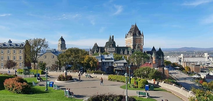 La vue sur Québec du haut de la citadelle