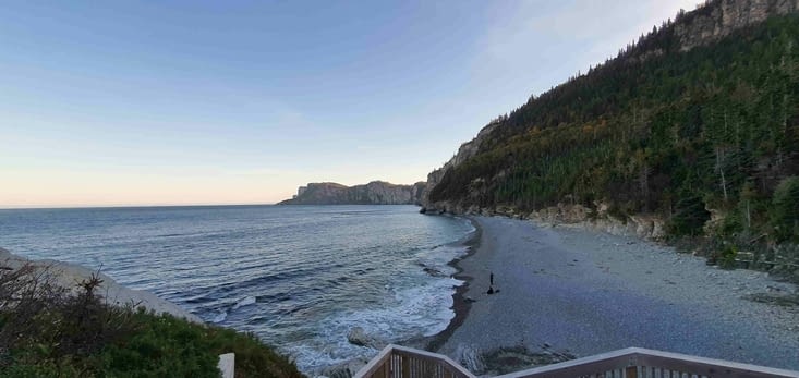 La plage où nous avons vu les phoques