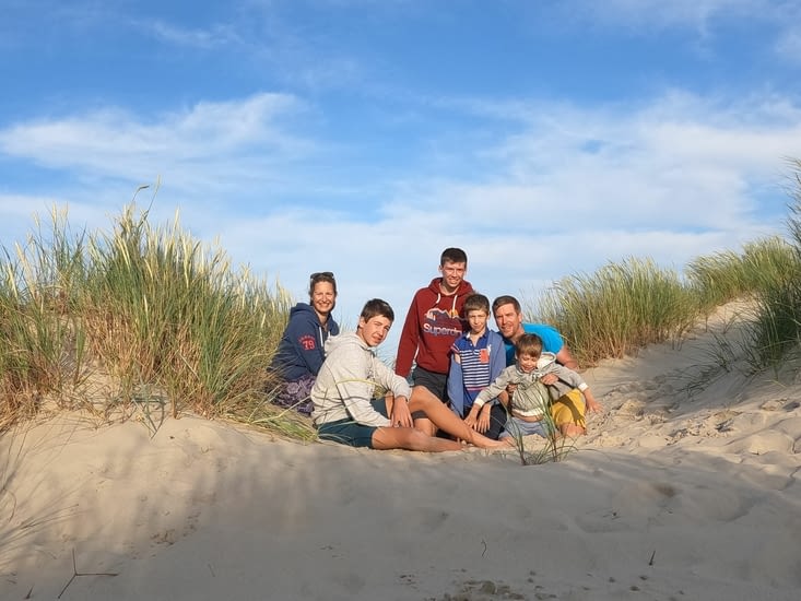 Toute la famille sur la plage de Skagen
