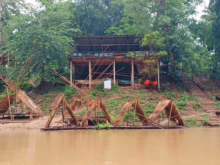 Village construit en bambous