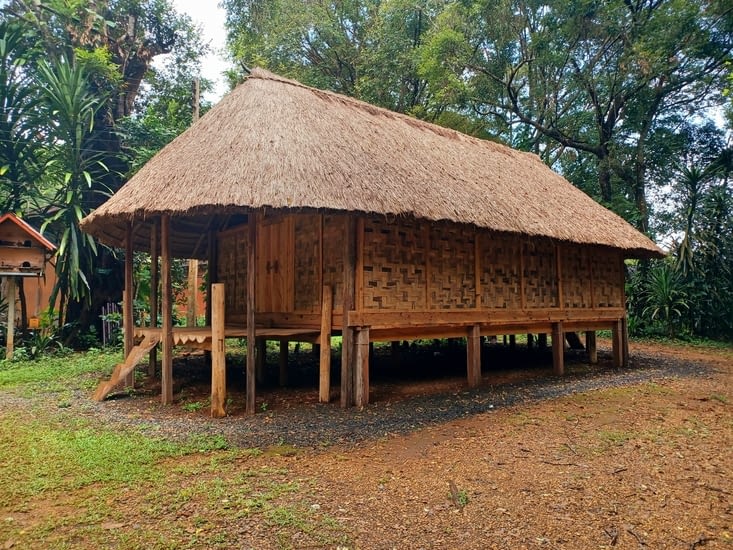 Maison en bambous typique de certaines ethnies