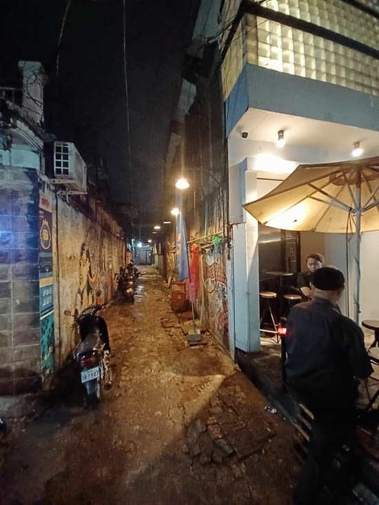 L'entrée de la ruelle artistique