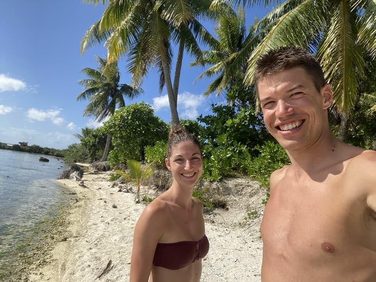 Dernière photo sur le motu de rêve