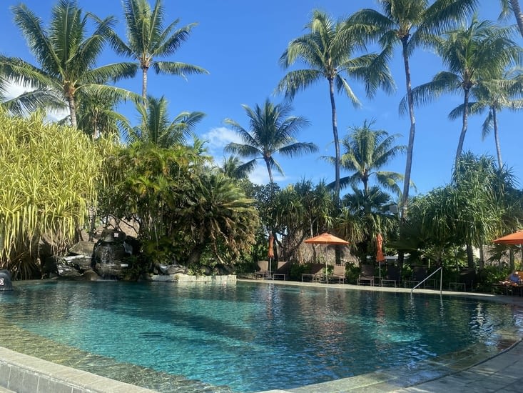 La piscine de l’hôtel