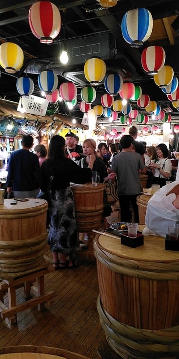 Petit moment de réconfort au marché Nishiki