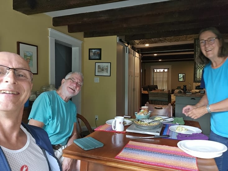 Petit déjeuner préparé par Cathy