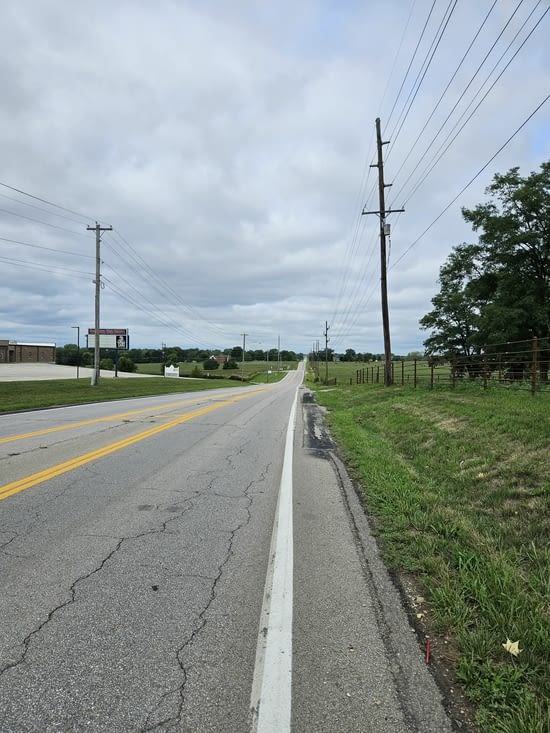 Le retour des routes vallonnés, mais moins qu'en Pennsylvanie.