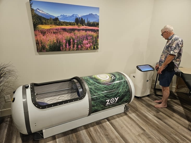 Relaxation sous caisson hyperbar à oxygène