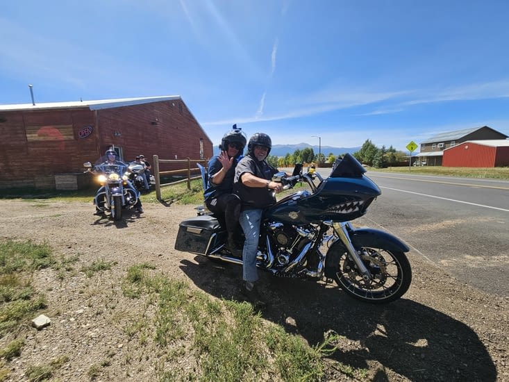 Road Trip d'un groupe de Harley Davidson