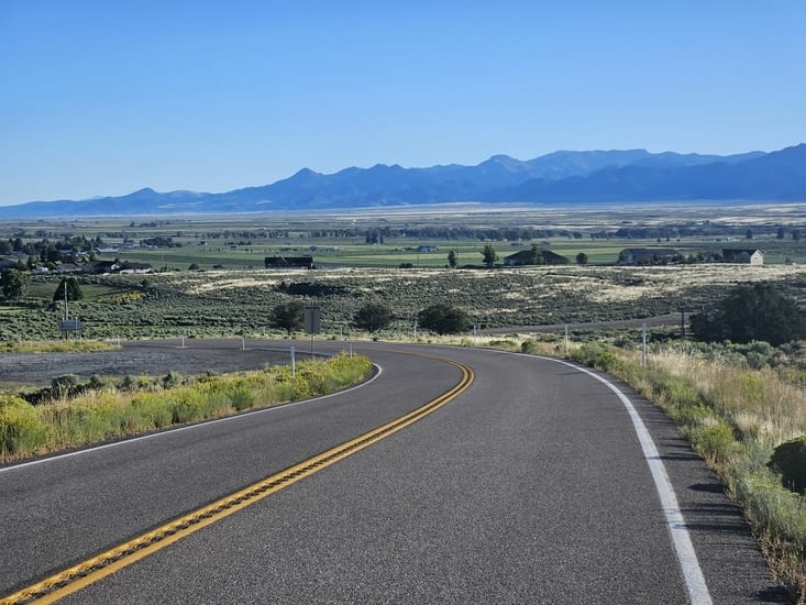 Grand ciel bleu ce matin.