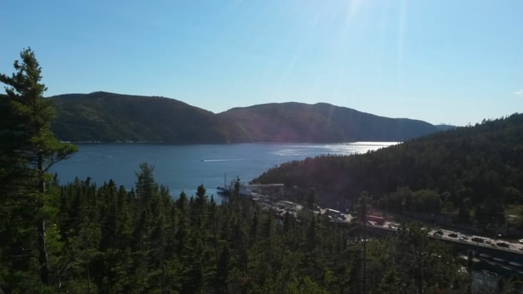 Vue sur le fjord du Saguenay
