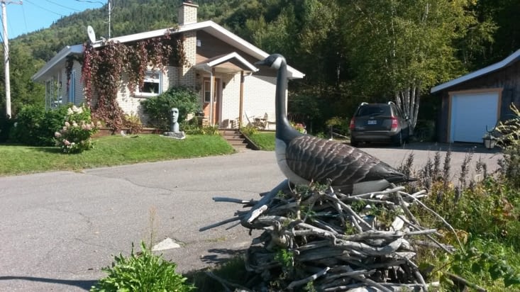 Petites boutiques d'artisanat sur la route