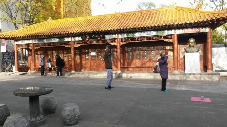 En pleine séance de tai-chi
