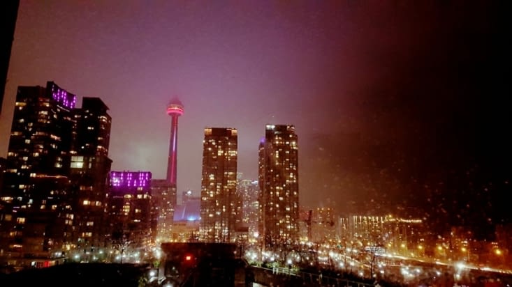 Vue sur Toronto depuis l'appartement