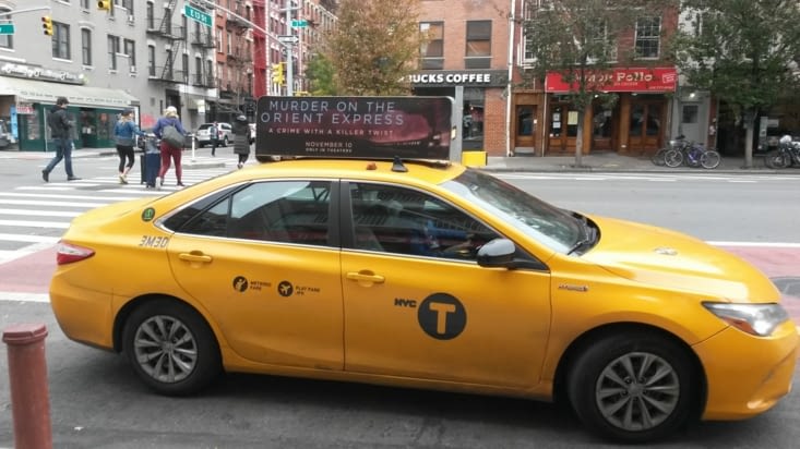 Les fameux taxis jaunes