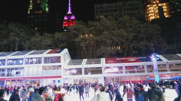 La patinoire de Bryant Park