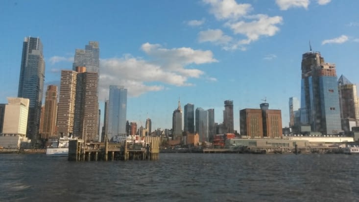 Temps magnifique aujourd'hui, c'est parti pour 2h30 de croisière autour de Manhattan !