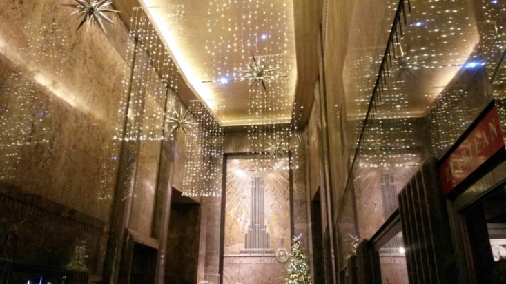Le hall d'entrée de l'Empire State Building