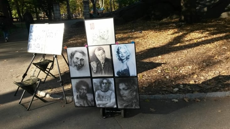 Les artistes new-yorkais à Central Park