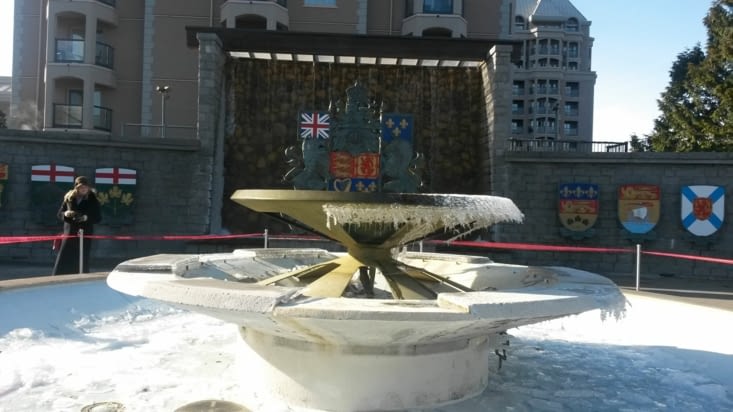 Une fontaine gelée