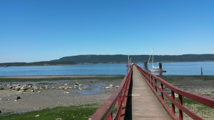 Arrêt à Ganges plus au centre de l'île