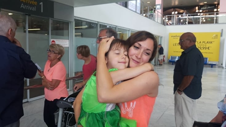 Instant magique des retrouvailles avec ma nièce